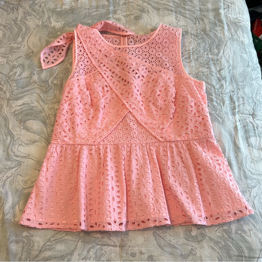 Lilly Pulitzer Diaria Peblum Eyelet top